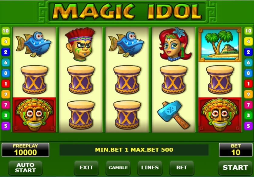Magic Idol-Slot mit drei Walzen