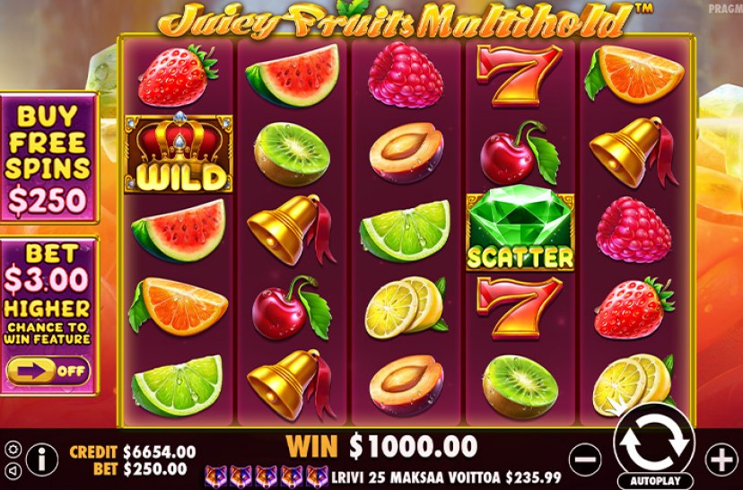 colorful juicy fruits slot game review