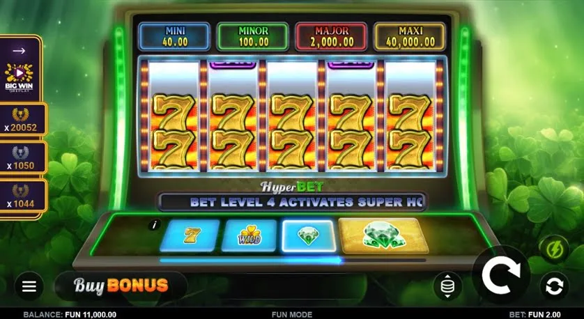 Symboles Emerald Bounty 7s Hold and Win